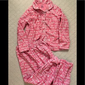 CARTERS Flannel LOL PJ Set Size 8.